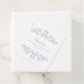 Blauw Lijst Dank u Bedankjes Labels (In situ)