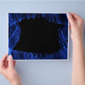 blauw lijst flyer (Hand)