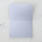 Blauw  Lijst Hartelijk dank - Persoonlijk Kaart (Binnen)