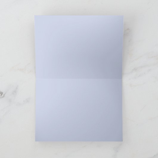 Blauw  Lijst Hartelijk dank - Persoonlijk Kaart (Binnen)