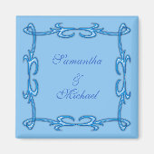 Blauw lijst magneet (Voorkant)