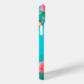 Blauw lijst met kleurrijke vogeltjes Case-Mate iPhone case (Achterkant / Rechts)