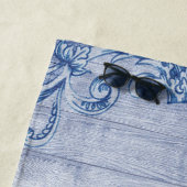  blauw Lijst Personaliseert zomer Strandlaken (In situ)