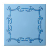 Blauw lijst tegeltje (Voorkant)