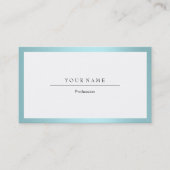 Blauw Lijst van de Tiffany Ocean Minimal White Met Visitekaartje (Voorkant)