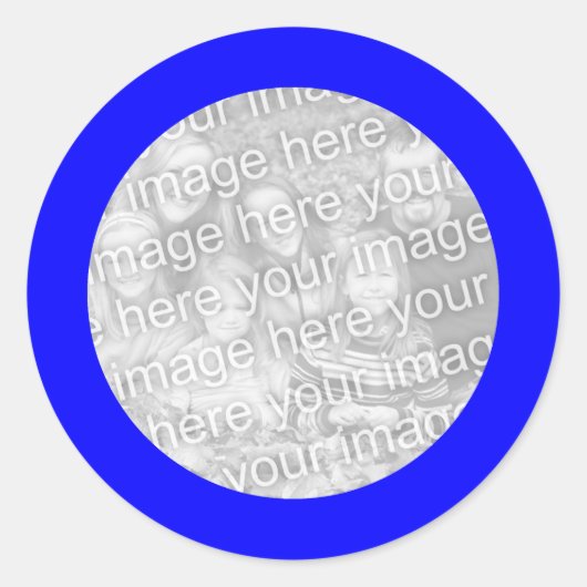 Blauw Lijsten Sticker (Voorkant)