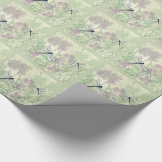 Blauw likkerijpapier cadeaupapier (Hoek)