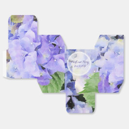 Blauw Lila Custom Wedding Hydrangea Bedankdoosjes