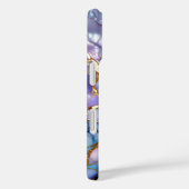 Blauw Lilac Marmer Hoestelcase Goud Luxe Case-Mate iPhone Case (Achterkant / Rechts)