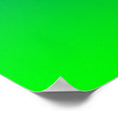 Blauw Lime Grens Poster (Hoek)