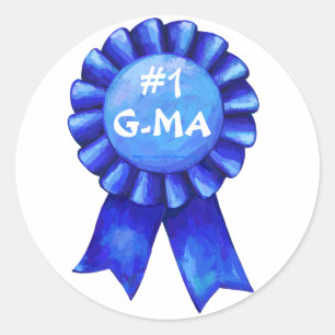 Blauw lint #1 Grootma Stickers