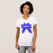 Blauw lint #1 Grootma T-shirt (Voorkant volledig)