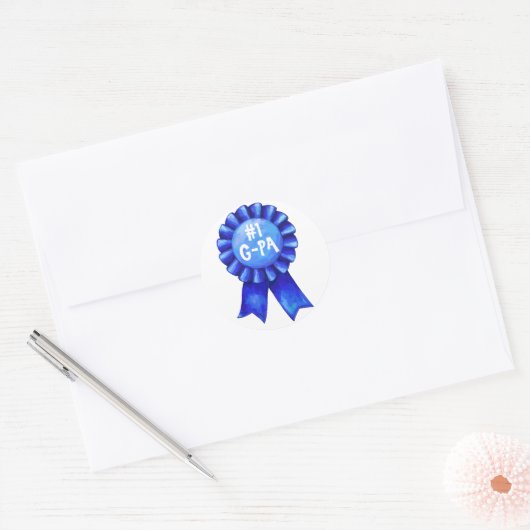 Blauw lint #1 Stickers (Envelop)