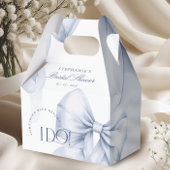 Blauw lint Bruidsdouche Bedankdoosjes