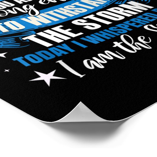 Blauw lint _ Colonscopie Colorectale Colon Kanker Poster (Hoek)