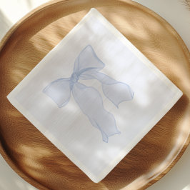 Blauw lint coquette papier servet