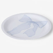 Blauw lint Coquette papieren bord (Gekanteld)