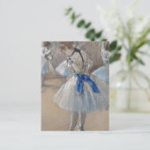 Blauw lint danser Edgar Degas Briefkaart (Staand voorkant)