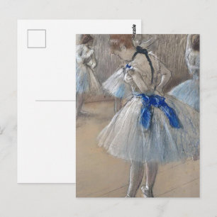 Blauw lint danser Edgar Degas Briefkaart