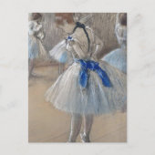 Blauw lint danser Edgar Degas Briefkaart (Voorkant)