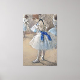 Blauw lint danser Edgar Degas Canvas Afdruk