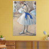 Blauw lint danser Edgar Degas Canvas Afdruk (Insitu (Woonkamer))