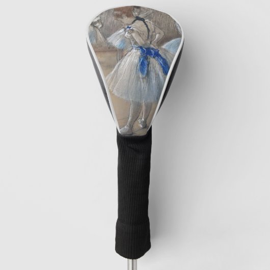 Blauw lint danser Edgar Degas Golfheadcover (Voorkant)