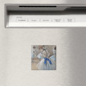 Blauw lint danser Edgar Degas Magneet (Insitu (Vaatwasser))