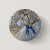 Blauw lint danser Edgar Degas Ronde Button 3,2 Cm (Voorkant)