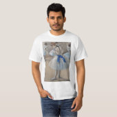 Blauw lint danser Edgar Degas T-shirt (Voorkant volledig)