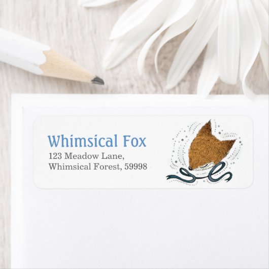 Blauw lint, Fox retour adres label (Insitu)