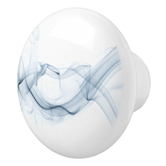 Blauw lint keramische deurknop keramische knop (Rechts)