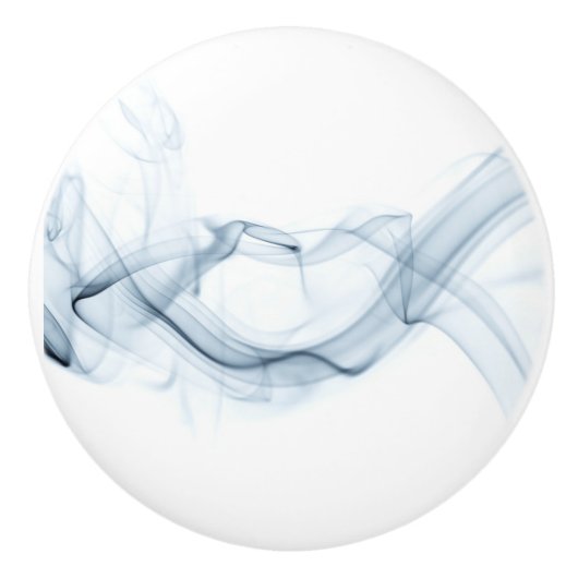 Blauw lint keramische deurknop knop (Voorkant)