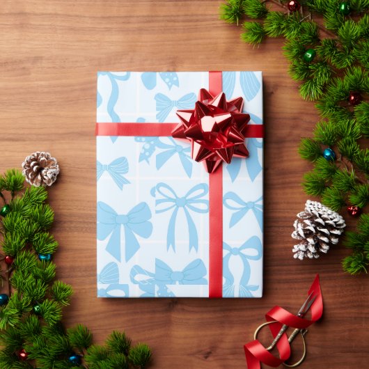Blauw lint lintpapier cadeaupapier (Feestdagen Geschenken)