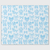 Blauw lint lintpapier cadeaupapier (Vlak)