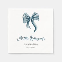 Blauw lint meisje Quinceanera verjaardag