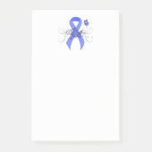 Blauw lint met vlinder post-it® notes (Voorkant)