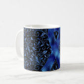 Blauw lint mok ontwerp (Voorkant links)