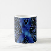 Blauw lint mok ontwerp (Center)