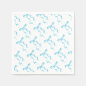 Blauw lint papieren servet (Voorkant)