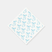 Blauw lint papieren servet (Hoek)