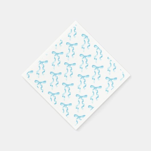 Blauw lint papieren servet (Hoek)