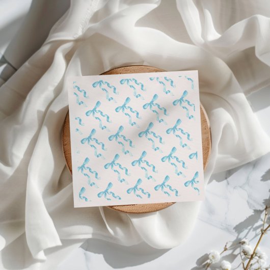 Blauw lint papieren servet