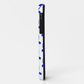 Blauw lint patroon Case-Mate iPhone case (Achterkant/links)