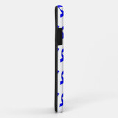 Blauw lint patroon Case-Mate iPhone case (Achterkant/rechts)