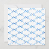 Blauw lint zoete zestien kaart (Achterkant)