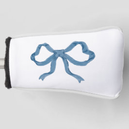 Blauw linten boog golf headcover