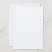 Blauw linten lint afstudeer uitnodiging (Achterkant)