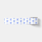 Blauw lintpatroon satijnen lint (Voorkant)