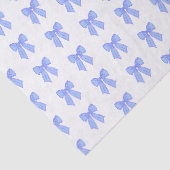 Blauw lintpatroon tissuepapier (Detail)